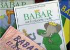 Babar sur la planete molle + Le roi Babar + Le chateau de babar + Babar et le fantôme - lot de 4 ouvrages Babar. DE BRUNHOFF LAURENT ET JEAN