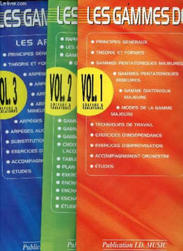 Les gammes de la guitare, L'integrale - 3 volumes + 3 CD inclus : tome 1 + 2 + 3 - principes generaux, theorie et formes, gammes pentatoniques ...