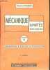 Mecanique - unites nouvelles - tome 1, cinematique, statique, dynamique - 4e edition. POIGNON PIERRE