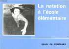 La natation a l'ecole elementaire - Essai de reponses - Role du maitre, approche pedagogique de la natation, objectifs : entrer en eau profonde et se ...