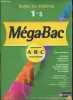 Toutes les matières - 1re s - méga BAC ABC - cours complets, exercices d'application commentes, selection de vrais sujets de bac corriges en francais, ...