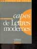 CAPES de lettres modernes - Concours en poche. Françoise Debreuille- rene la borderie- jomand...