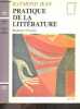 Pratique de la litterature - Roman/poesie. RAYMOND JEAN