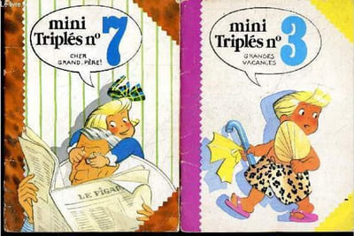 Mini Triples - lot de 2 volumes : N°3, grandes vacances + N°7, cher grand pere !