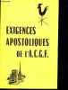 Exigences apostoliques de l'A.C.G.F.. COLLECTIF
