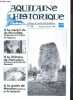 Aquitaine Historique N°38 janvier fevrier 1999- journal de l'association reseaux- le menhir de pierrefitte commune de st sulpice de faleyrens- chateau ...