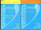 Annales baccalaureat 1995, Philosophie toutes serie - lot de 2 volumes : N°34, sujets seuls + N°35, sujets avec corriges - Points forts: reperage, ...