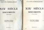 XIXe siecle Documents - Lot de 2 volumes : Premier + Second fascicule - Collection Lagarde et Michard - exemplaire reserve a MM. les professeurs. ...