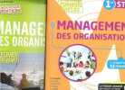 Management des organisations 1re STMG - lot de 2 volumes - Le programme en 12 situations, specimen enseignant, corriges inclus. Marie Boucheron, ...