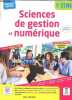 Sciences de gestion et numérique - 1re STMG - Nouvelle edition - Spécimen enseignant, corriges inclus - version detachable - Collection Reseaux STMG. ...