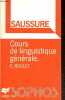 Saussure - Cours de linguistique generale - Collection Sophos. ROULET eddy- De Rabaudy christian- Rolland Beatric