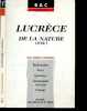 Lucrece, de la nature, Livre I - Bac Latin - texte integral et traduction- presentation, notes, questions, groupement de textes, versions. VIVANCO ...