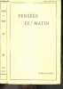 Pensees du matin - Fragments tires des Cahiers de Notes Journalieres d'Alfred Boegner. BOEGNER ALFRED - pasteur C.E. BABUT (preface)