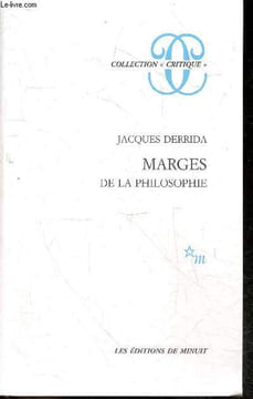 Marges de philosophie - Collection Critique. Jacques Derrida - PIEL jean