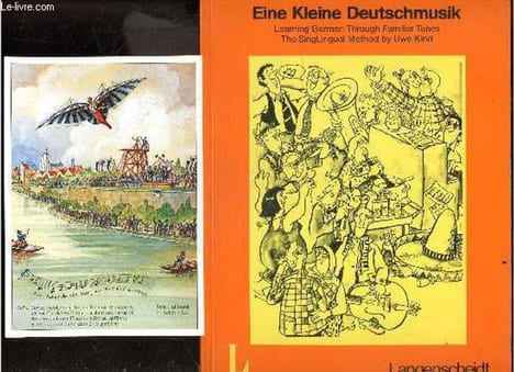 "Eine Kleine Deutschmusik - Learning german through familiar tunes, the SingLingual method by Uwe Kind + 1 carte postale vierge ""ULM/DONAU, albrecht ...