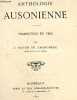 Anthologie ausonienne - traduction en vers + envoi de l'auteur. J.hovyn de tranchère