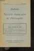 Bulletin de la Societe Francaise de Philosophie N°2, avril juin 1969, 63e anne- Sceance du 23 novembre 1968 : Hegel critique de Kant, expose de M. ...