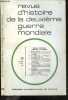 Revue d'histoire de la deuxieme guerre mondiale N°78, avril 1970, 20e annee- Sur la Pologne pendant la guerre - la pologne et la genese de la 2e ...