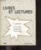 Livres et lectures N°247 octobre 1969- un livre : papillon, crise dans l'eglise, maurice genevoix, la guerre mondiale (suite) le lien de la tradition, ...