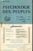 Revue de Psychologie des peuples - N°4, 4e trimestre 1968, 23e annee-, tome XXIII- Demographie et psychologie des peuples de jacques dupaquier- ...