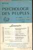 Revue de Psychologie des peuples - N°3, 3e trimestre 1969, 24e annee, tome XXIV- Otto Klineberg : ressources offertes par la psychologie expérimentale ...