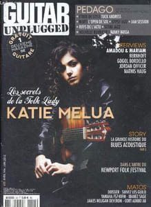 Guitar unplugged N°23 avril mai juin 2012- les secrets de la folk lady Katie Melua - Interviews: Amadou & mariam, bernhoft, gogol bordello, jordan officer, mathis haug- la grande histoire du blues acoustique- dans l'antre du newport folk festival- matos..