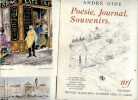 Poesie, journal, souvenirs - Plaquette publicitaire. GIDE ANDRE