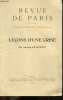 Revue de Paris - Extrait du numero du 1er novembre 1938 : Lecons d'une crise. CHASTENET JACQUES
