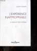 L'expérience inappropriable - Le trauma, le récit et l'histoire. Cathy CARUTH - Elise GUIDONI (traduction)