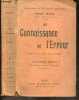 La Connaissance et l'erreur - Bibliotheque de philosophie scientifique - Edition originale française. MACH ERNST - DUFOUR MARCEL (traduction)