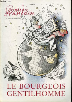 Comedie Francaise N°149/150 mai 1986- Le bourgeois gentilhomme: revers de belles choses, louis seigner, pendants les repetitions: photos de bernard ...