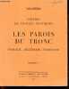 Les parois du tronc - Schemas de travaux pratiques - Myologie, angeiologie, nevrologie - Fascicule V - A l'usage des etudiants en medecine. DEPREUX ...