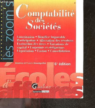 Comptabilité des Sociétés - Collection Les Zoom's - Constitution, benefice imposable, participation, affectation des resultats, evaluation des titres, ...