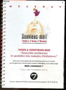 "Souviens-moi ! Theatre, danse, musique- Mecenat : Vous & Souviens-Moi ""ensemble ameliorons le quotidien des malades d'Alzheimer""- Parce que trop de gens meconnaissent les souffrances vecues par les personnes atteintes d'alzheimer, il est temps d'agir, ..."