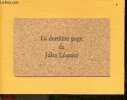 La dernière page de Jules Lequier : Je vois un pays aride. Jules Lequier - Alexandra Hollan (frontispice)