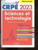 Objectif CRPE 2023 - Sciences et technologie - épreuve écrite d'admissibilité - savoirs disciplinaires, notions didactiques, outils pedagogiques, 200 ...