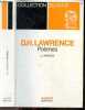 Poemes - Collection Bilingue. LAWRENCE  DAVID HERBERT - MAYOUX J.J.