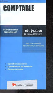 Comptable - Pour tout connaître de la mécanique comptable - operations courantes, operations de fin d'exercice, comptes annuels - En poche - 13ee dition, 2021-2022