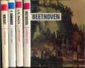 Lot de 4 ouvrages : J.S. Bach et ses fils + Franz Schubert musique et amitie + Beethoven + Un prodigieux gamin Mozart. HINDERKS-KUTSCHER R. - ...