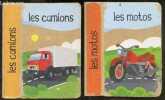 Lot 2 ouvrages : Les motos + Les camions - Livres ecologiques en papier recycle & encre ecologique. COLLECTIF
