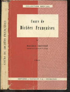 Cours de dictees francaises - Collection Grevisse - 7e edition