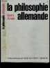 La philosophie allemande - Collection Philosophies de tous les temps. HENRI ARVON