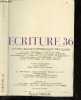 Ecriture n°36 - Lettres belges d'expression francaise - Revue litteraire- Belgique: une litterature qui n'ose pas dire son nom - Verheggen scandale, ...