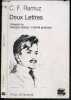 Deux lettres, précédé de Georges Haldas : Fidélité profonde. Charles-Ferdinand Ramuz