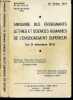Annuaire des enseignants Lettres & Sciences humaines de l'enseignement superieur (au 31 decembre 1973) - Bulletins N°13, 14 et 15, Fevrier avril juin ...