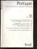 Poetique N°18- Des poemes caches dans des poemes- L'ecriture en folie- La syrinx- Poetique et onomastique- Staccato legatto de J. Gaudon- Recherches ...