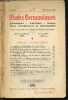 Etudes Germaniques n°23-24, juillet-dec. 1951, 6e annee- HOMMAGE A EDMOND VERMEIL - La simplicité de Simplicissimus par Maurice Gravier- La théologie ...