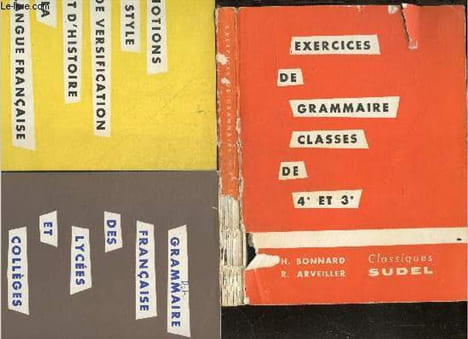 Lot 3 volumes : Grammaire francaise des lycees et colleges pour toutes les classes du second degre + Exercices de grammaire classes de 4e et 3e + ...