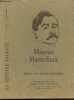 "La fenetre ardente n&deg;2 - Maurice Maeterlinck, Inedit ""les visions typhoides"" - maeterlinck et shakespeare, maeterlinck et le surrealisme de robert ...