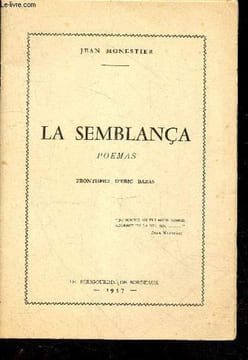 La semblanca - Poemas - Frontispici d'Eric Bazas. JEAN MONESTIER